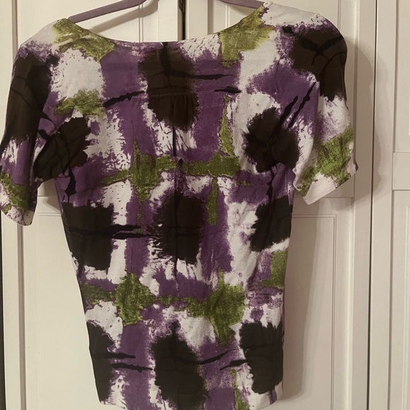 One Button multi colored blouse - Picture 2 of 4